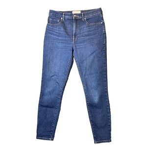 Everlane‎ Regular High Rise Jeans Size 29 Ankle Med Wash Stretch